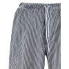 C079 Bromley Chefs Trouser - Black / White Check - Size Large